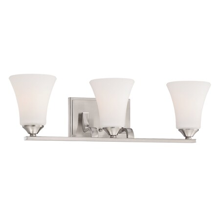 Thomas Treme 23'' Wide 3Light Vanity Light, Brushed Nickel TV0020217